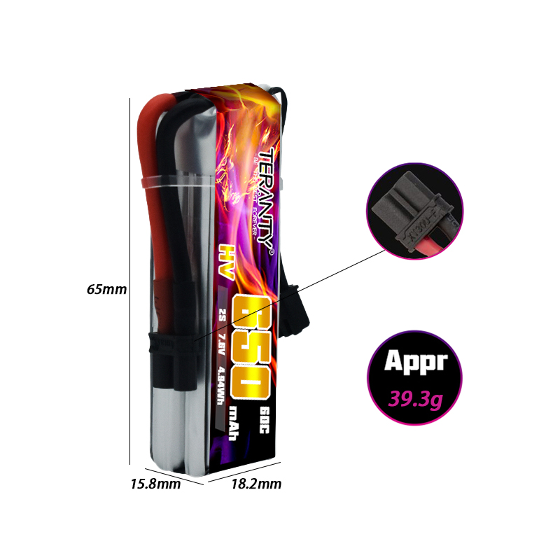 2/4/6/10PCS TERANTY 650mAh 2S  - Fpv Drone Kit recension och pris